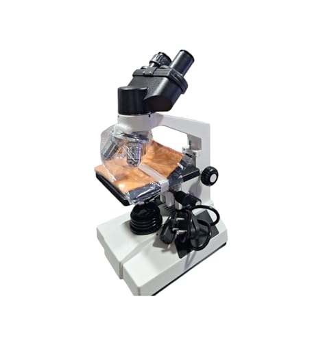 Image of LABGO Binocular Research Microscope with LED Semi Plan Achromatic Objective Microscope 1000x Binocular LED Compound Micro Scope for Biology, Medical & Laboratory Use