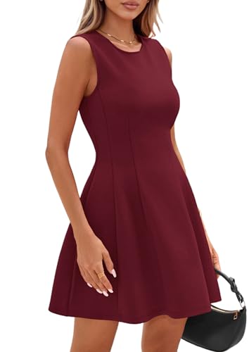 Image of PRETTYGARDEN Summer Dresses for Women 2026 Elegant Classy Spring A Line Business Casual Work Graduation Cocktail Short Dress