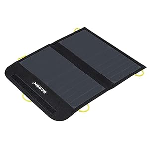 Solar Panel Charger for Cell Phone, 13Watts Portable Solar Phone Charger with Dual USB Ports for Outdoor Hiking Camping Backpacking Compatible with iPhone, iPad, Samsung, and More Smart Phones