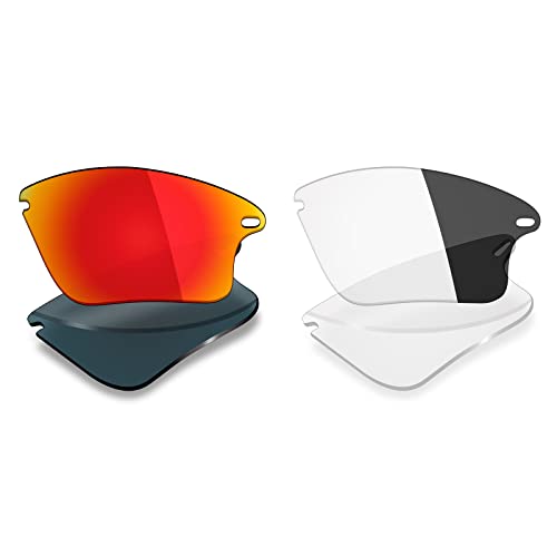 Image of Mryok 2 Pair Polarized Replacement Lenses for Oakley Fast Jacket XL Sunglass - Options