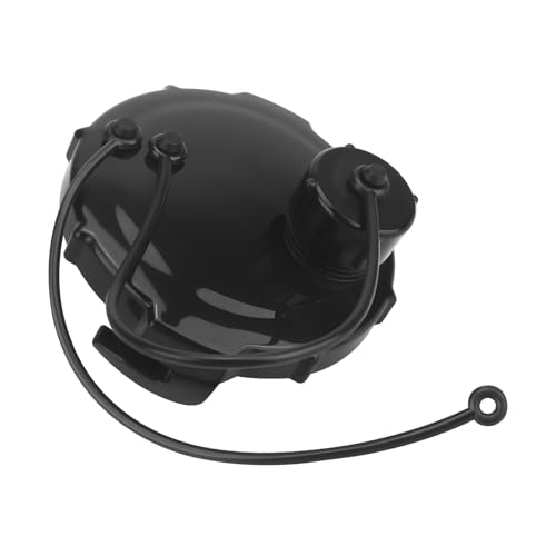 WKZO Replacement RV Sewer Cap - Heavy-Duty ABS Plastic Universal Fit for Most RVs & Trailers Leak-Proof Waste Tank Cap with Secure Locking Clamp (Black 3.75)