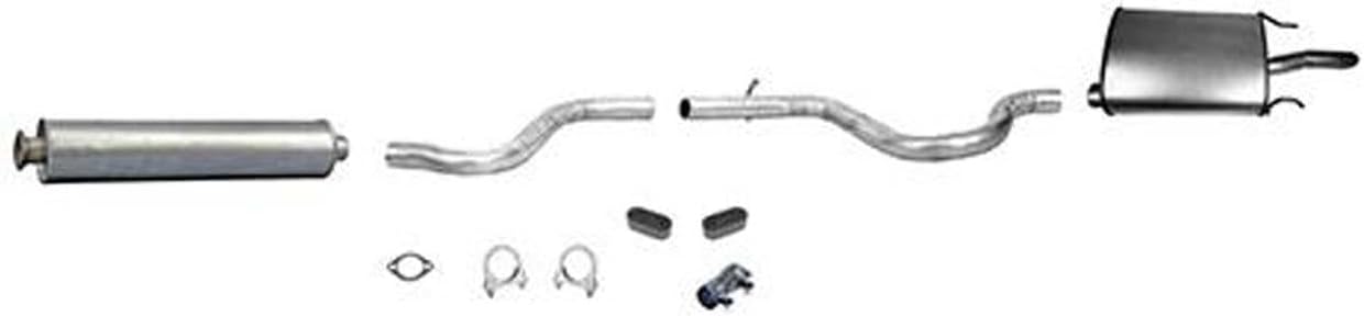 Replacement Parts For Chevrolet 03-05 Impala 3.4L 3.8L Muffler Resonator Exhaust Pipe System Made in USA