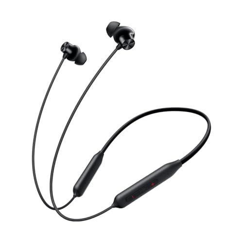 Image of Z2 ANC Bluetooth Neckband Earphones, Booming Black | 12.4mm Bass Drivers, 45dB Active Noise Cancellation, 28H Battery Life, Fast Charging, Lightweight Flexible