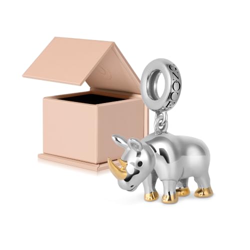 Image of GNOCE Animals Bead Charm for Women,Silver Charms Necklace Bracelet for Her, Jewelry Gift