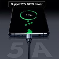 cablecc Typ-C USB-C Stecker auf Stecker USB3.1 10Gbps 100W Datenkabel mit E-Marker für Laptop Phone 200CM – Ansicht 8