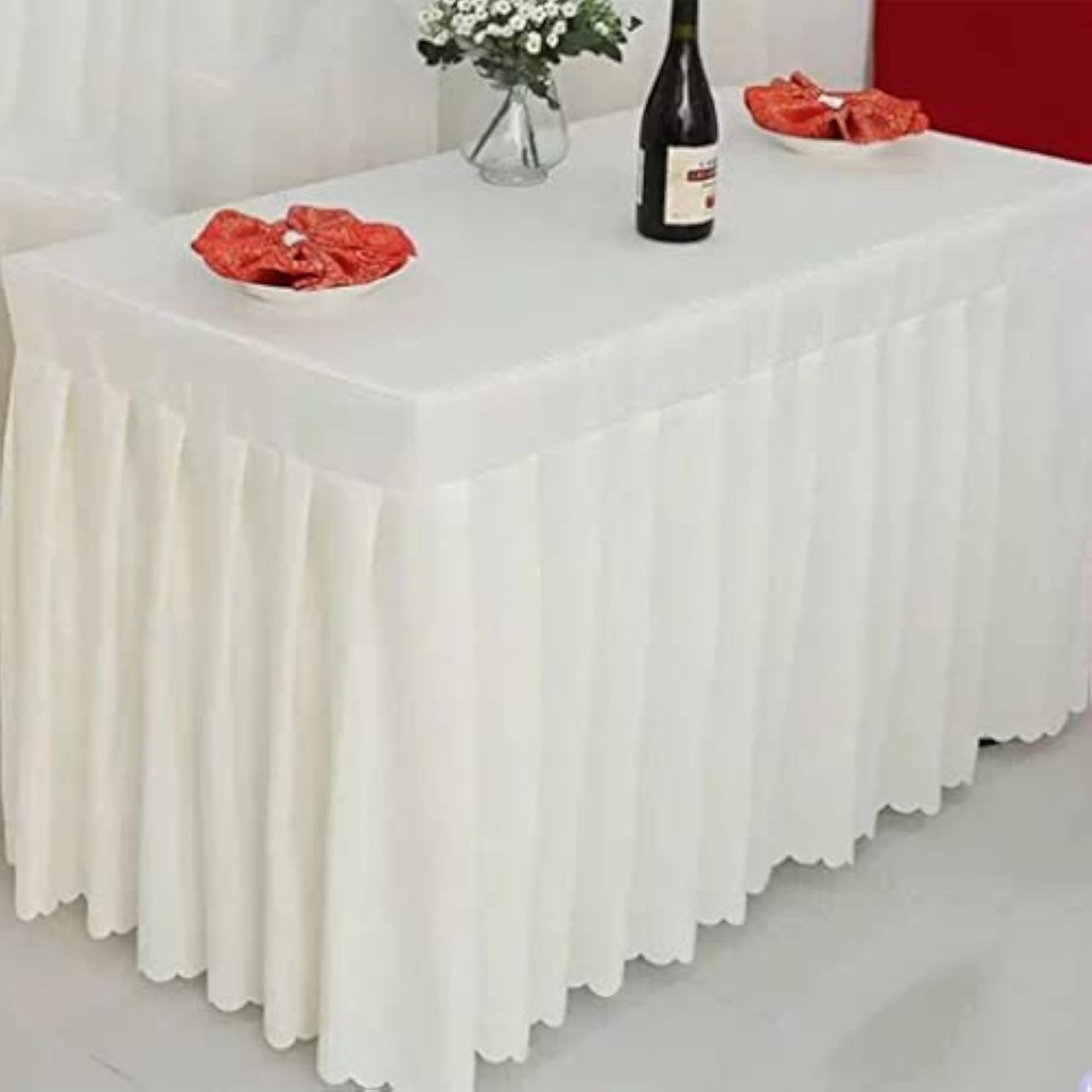 Home Tablecloth Table Skirt Cover for Wedding Decor