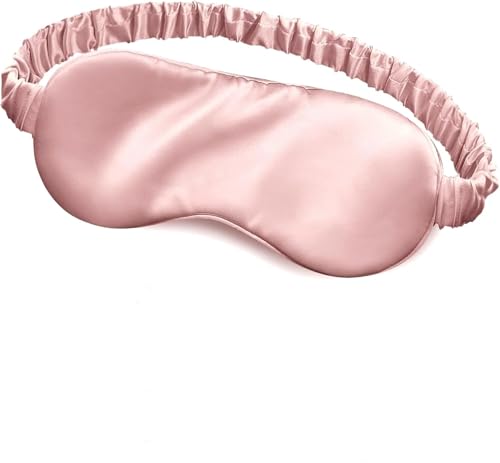Silk Sleep Mask, Light Soft Satin Sleeping Mask, Women-Men Sleep Eye Mask Blindfold for Side Sleepers, Eye Cover for Sleep