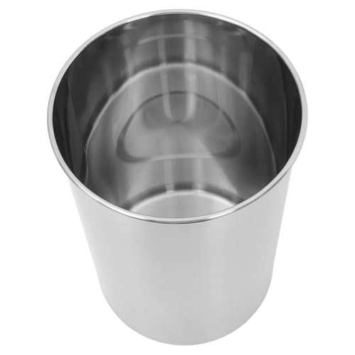 Levemolo Cubo de Basura Empotrado en Encimera de Acero Inoxidable 201, Tamaño Único para Cocina, Bote de Basura Interior Resistente a Olores y Manchas, Contenedor de Desechos para Hogar