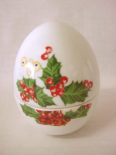 BOTE CAJA HUEVO PEQUEÑO PORCELANA ACEBO Cover