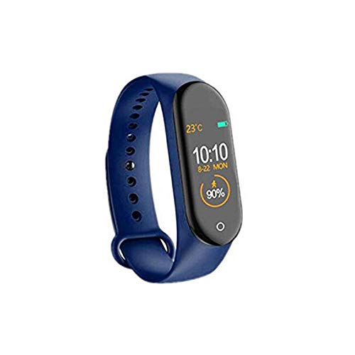 AMILIEe Fitness Tracker, Activity Tracker Wristband with Heart Rate Monitor Blood Pressure Measurement, Waterproof IP67 Sports Wrist WatchesCounter Smart Bracelet for iOS Android (Blue, 1)