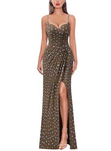 Image of VFSHOW Womens Sexy Spaghetti Strap Formal Prom Evening Gala Long Maxi Dress