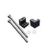 JGR Pickup Truck Tool Box Tie Downs Aluminum J Hook Crossover 2 Pack, Black