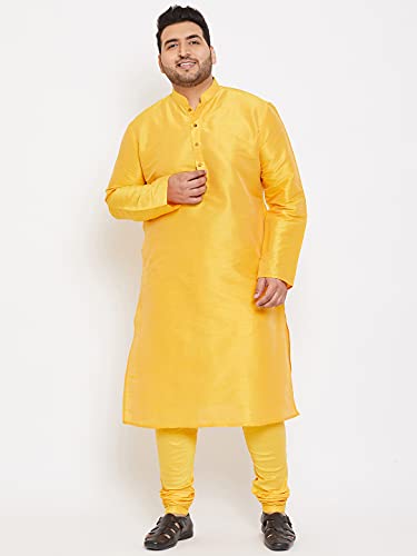 Image of VASTRAMAY Plus Size Men's Silk Blend Kurta Set-New