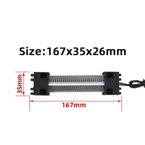 110V 300W AC DC Insulated Thermostatic PTC Ceramic 1Pcs