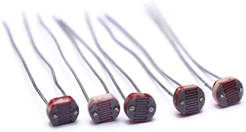 Electronic Spices 10PCS Photoresistor LDR CDS 5mm Light-Dependent Resistor Sensor