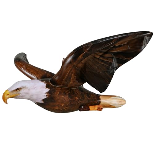Jet Creations 38 Wingspan Inflatable Bald Eagle Dark Brown Realistic Wild Animal Figure Patriotic Bird Theme Parties Pool Fun Home Yard Decor