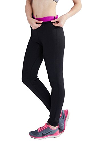Vinmin Womens Long Breathable Thermal Neoprene Sweat Sauna Slimming Pants Bodysuit for Weight Loss