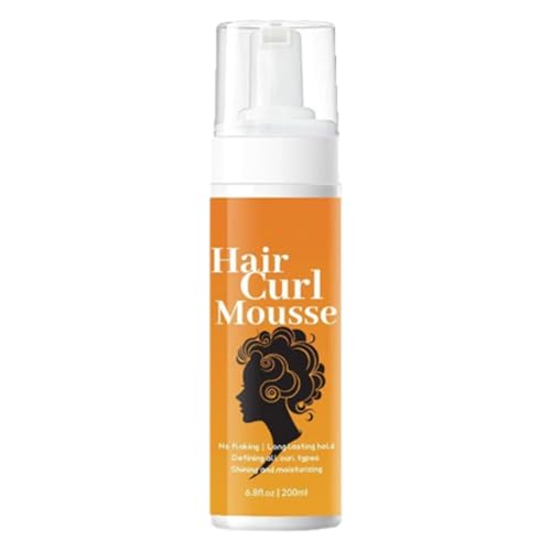 Espuma para Pelo Ondulado | 200 ml Spray con Fijación Duradera,Mousse Para Cabello Rizado - Para Voluminizar Definir Texturizar y Refrescar