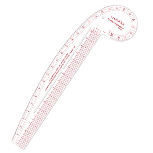 29" curve & 16" straight styling ruler for sewing