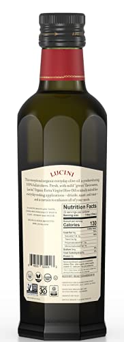 Lucini Aceite de Oliva Extra Virgen Orgánico 500 mL Pack de 6 miniatura 2