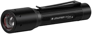 Ledlenser P3 CORE - Premium Battery Operated Ledlenser LED Torch, 90lm IP54 Water Resistant Ultra-Compact, Lightweight LED Flashlight, Perfect Hiking, Camping Torch (Batteries Included)