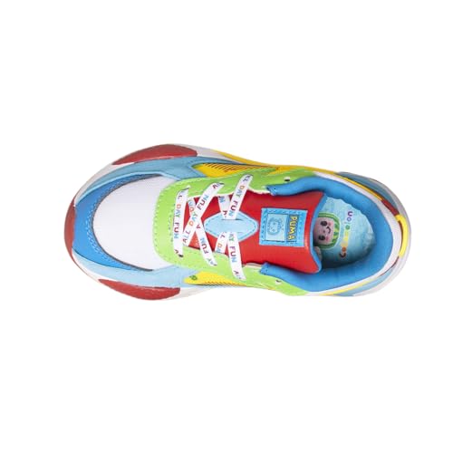 PUMA Kids Boys Cocome X Rs-X Lace Up Sneakers Shoes Casual - Blue, White - Size 3.5 M4
