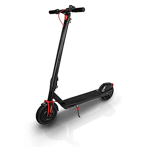 Official FIAT Electric Scooter – 350W Motor, 15MPH 3 Speed Mode, 15-20-Mile Range Battery - Portable Commuter Ride - USB Charging Port, Phone Holder, Safety Bell, Front & Rear Lights - Vesuvio Black