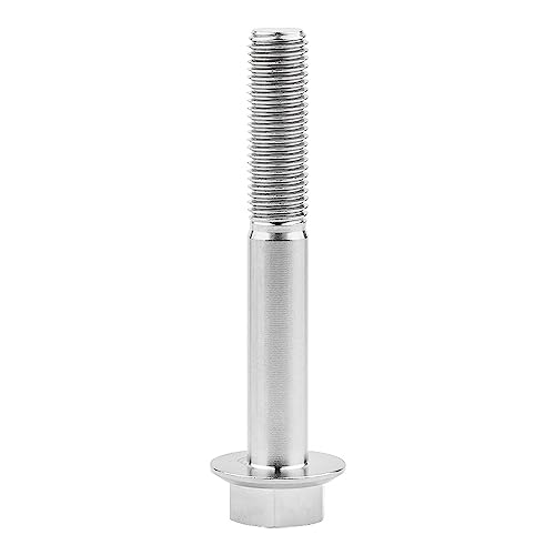 Image of Ti Screws M10 x 20 25 30 35 40 45 50 55 60 65 70 75 80 90 100mm 1.25 Pitch Titanium Flange Hex Bolt Pack of 4 (Silver, M10x70mm)