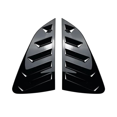Persiennes de fenêtre pour voiture pour protéger l'arrière de VW Polo MK6 2018 noir