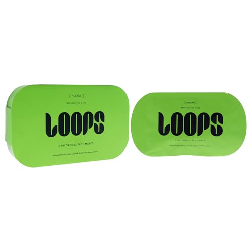 Image of LOOPS Fresh Peel - Resurfacing Hydrogel Korean Face Mask, 5pc | Gently exfoliate, polish, clarify & brighten, with fruit enzymes & BHA-rich willow bark, cruelty-free, suits all skin types
