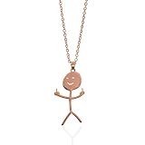 COLORFUL BLING Set Funny Doodle Smile Face Necklace Earrings Chain Link Pendant Necklace Drop Dangle