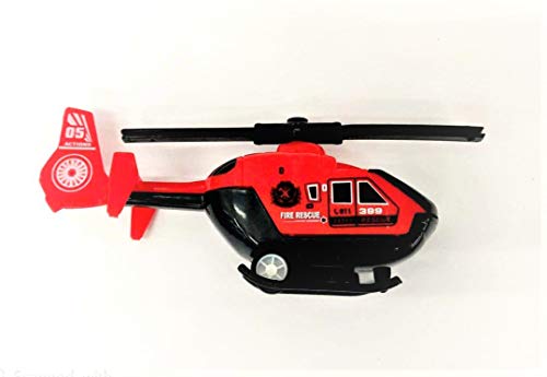 Image of Negi New Fire Brigade Centre Set for Kids, 13 Pieces Set Red Colour, Pull Back Action Car