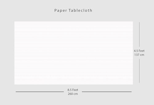Image of Coterie Striped Paper Tablecloth | Soft Striped Paper Tablecloth for Bridal, Baby, Tea, Garden, Birthday Parties | 8.5' x 4.5' (Pink)
