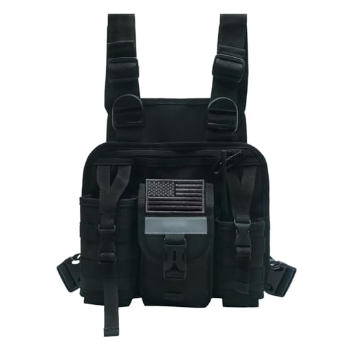 TDYU Radio Chest Bag Walkie Talkie Chest Front Pack Chest Rig with Rad