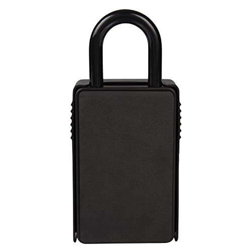 Brinks - 79Mm 4-Dial Resettable Combination Lock Box - Increased Security With Hardened Steel Shackle, Black #TOP6