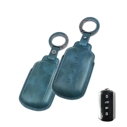 Image of keyzone Leather Key Cover for Tata Harrier, Safari, Sierra, Curvv, Curvv EV Smart Key.