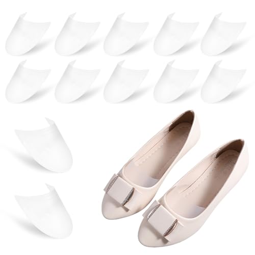 YBEATY 8 pares de insertos de árbol de zapatos, transparente, moldeador de zapatos, protector de arrugas, ajustable, flexible, soporte para moldeador de árboles, para deportes, tenis, botas, hombres y