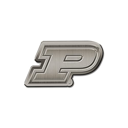 NCAA Rico Industries Purdue Boilermakers Antique Auto Emblem Antique Nickel Auto Emblem for Car/Truck/SUV