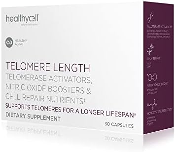 Healthycell Telomere Length | Supplement for Lengthening Telomeres and DNA Repair, Anti Aging, Cell Health, Stem Cell Support | Clincially Proven Ingredient AC11® | 578 mg Capsules