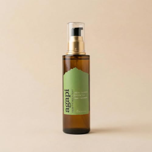 Image of Agapi Sikkim | Green Tea Facial Cleanser 100ml | Handcrafted | Sustainable | Luxurious | Gentle Cleanser | Cruelty-Free | Ideal for All Skin Types | Green Tea Extract
