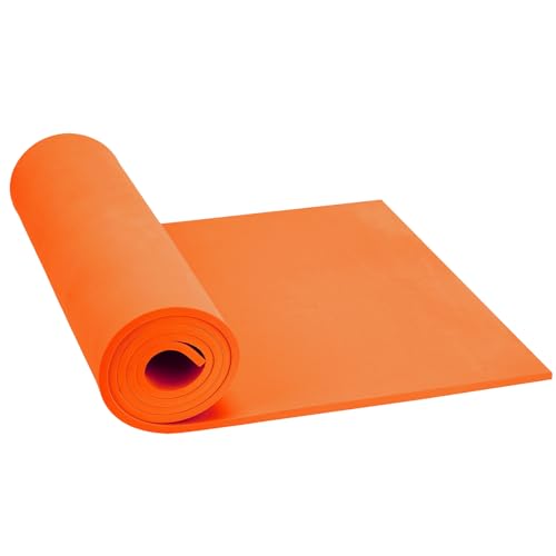 Goma EVA Naranja, Do²ping Espuma Foam 6mm, 35.5x124.5cm con Alta Densidad 86kg/m3 Rollo Goma EVA para Cosplay Disfraces DIY (6mm Naranja)