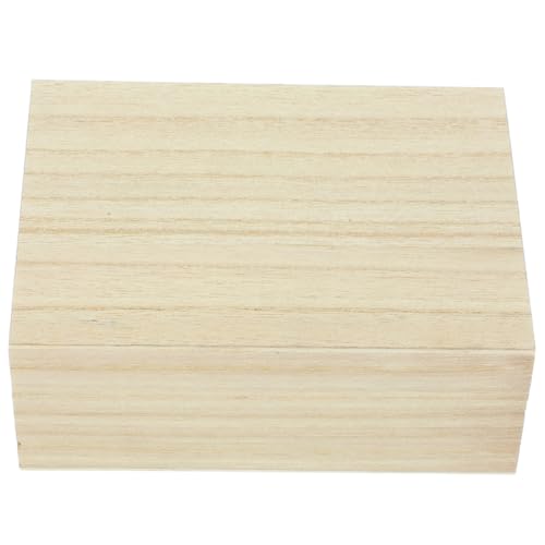 Unomor Wooden Recipe Storage Box Recipe Card Container Desk Box for Small Storage Case Card