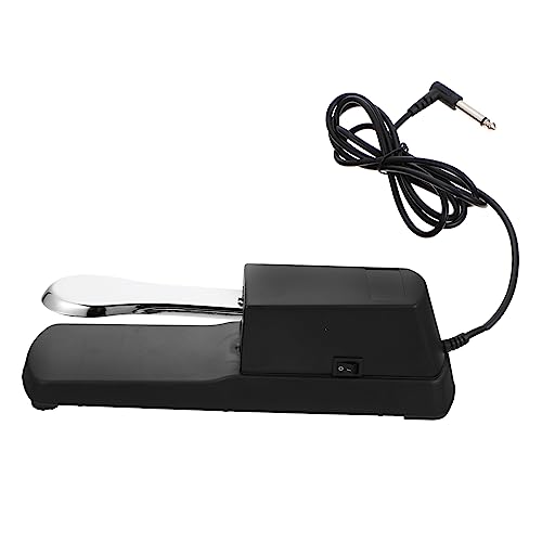 Abaodam Electronic Keyboard Sustain Pedal Midi Pedal for Piano Keyboard Piano Pedal Silver
