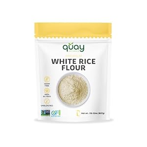 White Rice Flour – Gluten Free Flour – Wheat Flour Substitute & Alternative for Baking & Cooking – Non GMO (2 Pound)