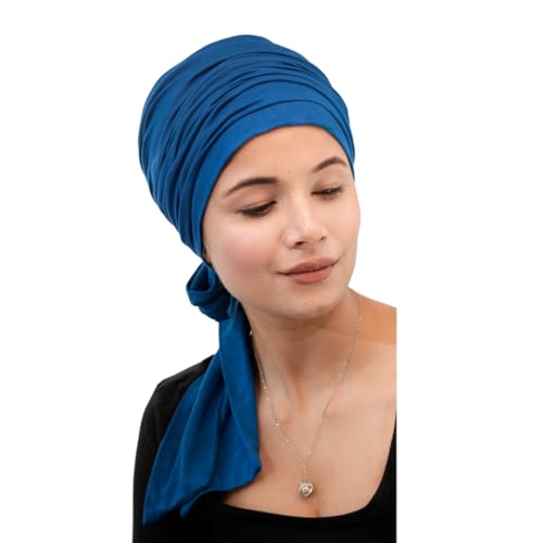 Chemo Silky Soft Bamboo Cap Headwrap with Long Ties for Women Cancer Hair Loss Turban2