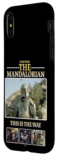 Coque iPhone X XS Star Wars The Mandalorian rigide noir - 2
