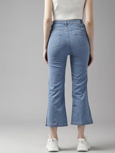 Image of GUTI Womens High Rise Crop Length Jeans()