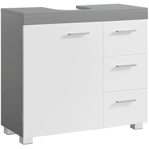 VASAGLE Under Sink Bathroom Cabinet with Drawers Cover