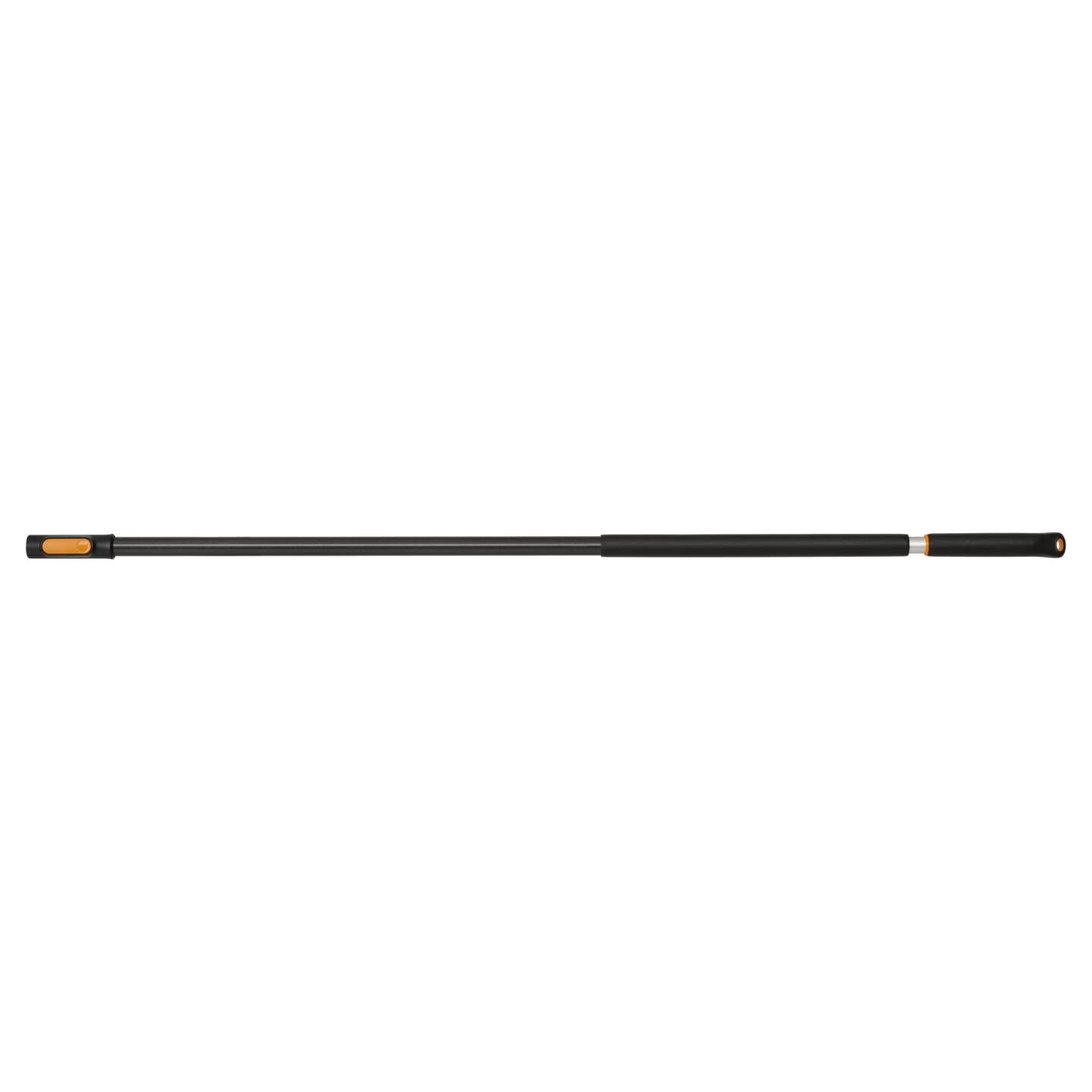 Fiskars OneClick Manche Télescopique M, Longueur Réglable de 119 à 179 cm, Changement Facile en Un Clic, Adaptateur QuikFit Vendu Séparément, Poignée SoftGrip, Aluminium, Noir/Orange, 1080671