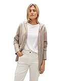 Taschen STREET ONE Damen A253631 Strickjacke Hoodie, Bleached Sand Melange, 40